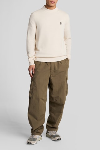 Camisola em lã e caxemira - Bege