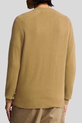 Camisola em lã e caxemira - Caqui