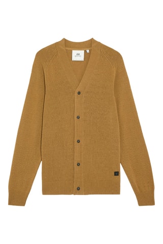 Casaco de malha em lã e caxemira - Dourado