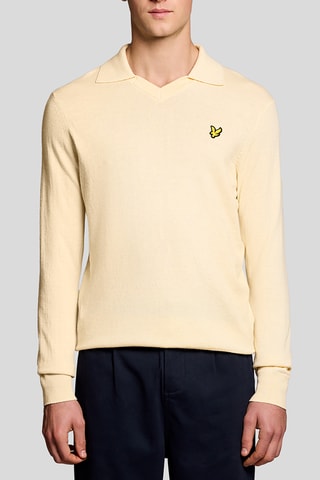 Camisola em lã merino - Amarelo