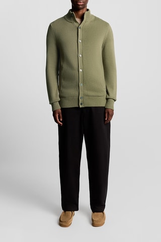 Casaco de malha - Verde-azeitona