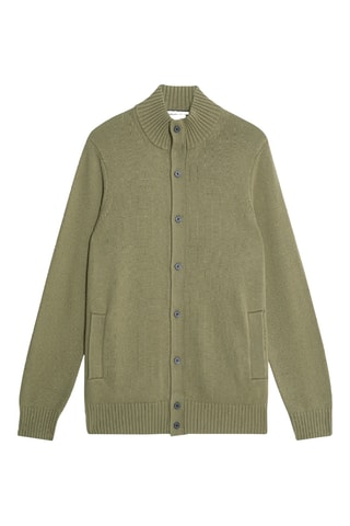 Casaco de malha - Verde-azeitona