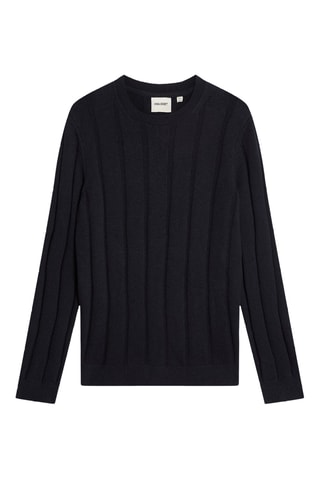 Camisola em lã - Azul-marinho