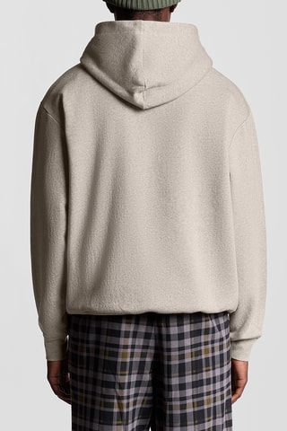 Sweat com capuz - Bege mesclado