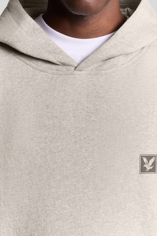 Sweat com capuz - Bege mesclado