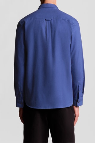 Camisa regular - Azul-petróleo