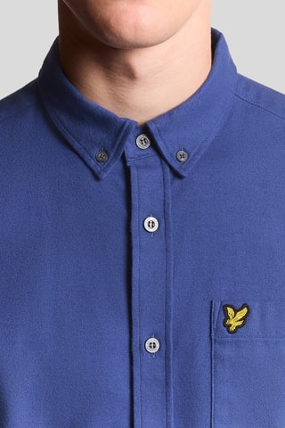 Camisa regular - Azul-petróleo