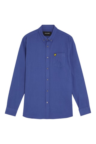 Camisa regular - Azul-petróleo