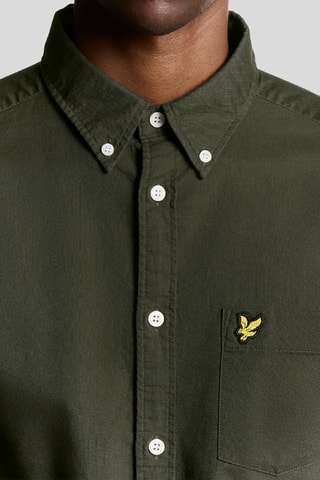 Camisa regular - Verde-azeitona