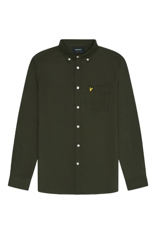 Camisa regular - Verde-azeitona