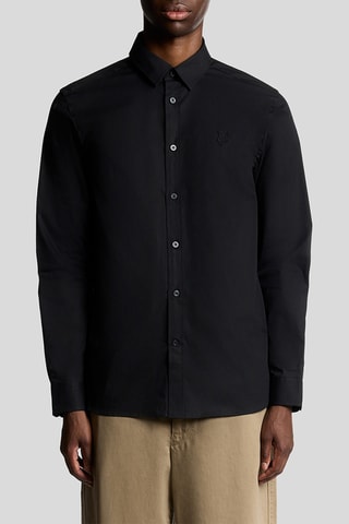 Camisa regular - Preto