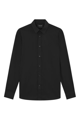 Camisa regular - Preto
