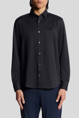 Camisa relaxed - Azul-marinho