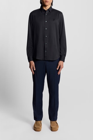 Camisa relaxed - Azul-marinho