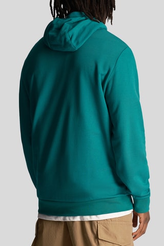 Sweat com capuz - Verde escuro