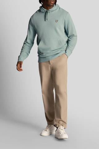 Sweat com capuz - Verde-água