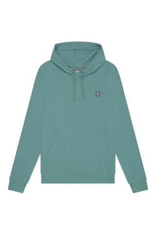 Sweat com capuz - Verde-água