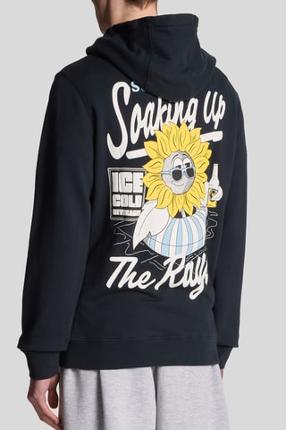 Sweat com capuz - Azul-marinho