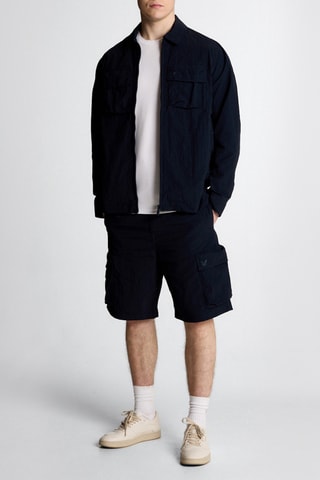 Bermudas cargo - Azul-escuro
