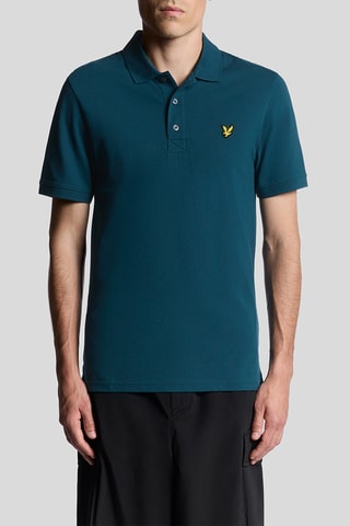 Polo regular - Azul-petróleo