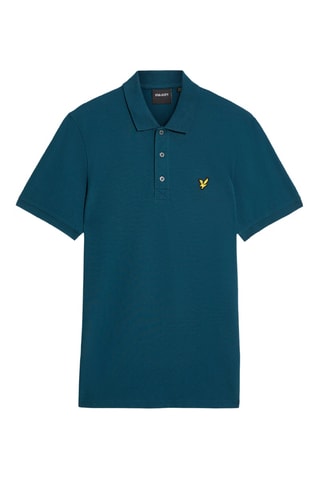 Polo regular - Azul-petróleo