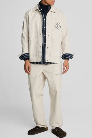 Calças - Bege-claro