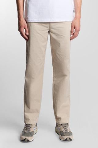 Calças chino regular - Bege-claro