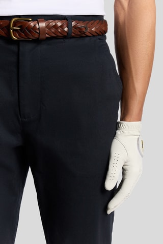 Calças chino regular - Azul-marinho