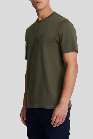 T-shirt regular - Verde-azeitona