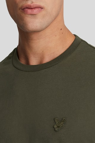 T-shirt regular - Verde-azeitona