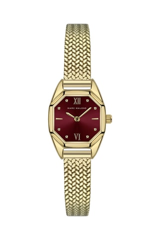 Montre à quartz en acier - Doré - Marc Malone