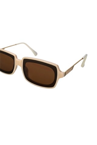Lunettes de soleil femme - Catégorie 3 - Emily Westwood - Beige et doré