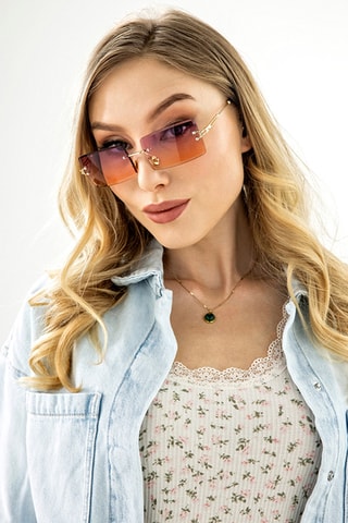 Lunettes de soleil mixte - Catégorie 2 - Doré