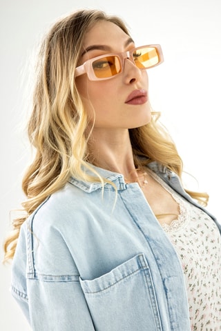 Lunettes de soleil mixte - Catégorie 2 - Orange et rose