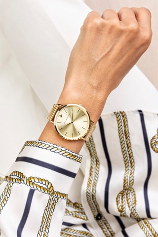 Montre à quartz en acier - Doré - Emily Westwood