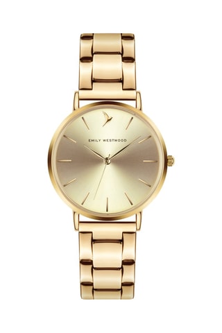 Montre à quartz en acier - Doré - Emily Westwood
