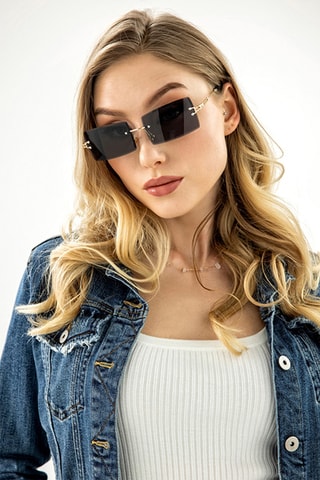 Lunettes de soleil mixte - Catégorie 2 - Doré et noir - Doré