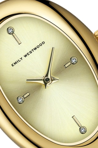 Montre à quartz en acier et nacre - Doré - Emily Westwood