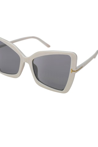 Lunettes de soleil mixte - Catégorie 3 - Blanc