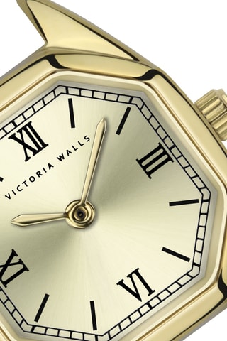 Montre à quartz en acier - Doré