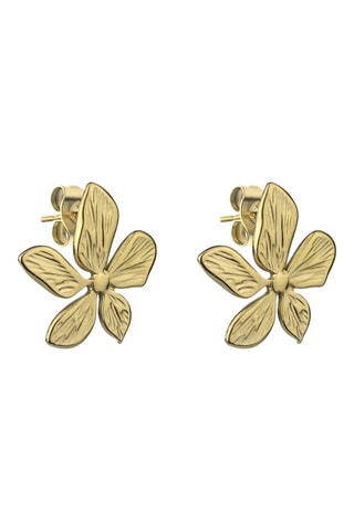 Boucles d'oreilles April - Acier inoxydable doré