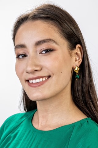 Boucles d'oreilles - Doré et vert - Marc Malone