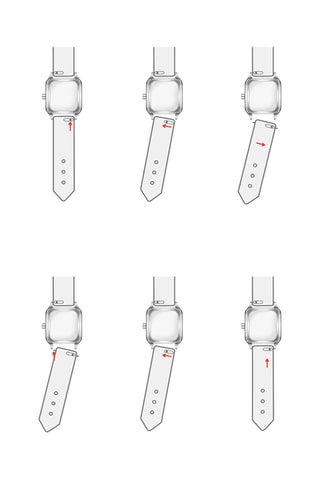 Montre à quartz en acier - Doré