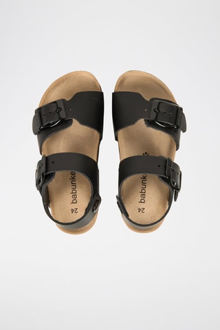 Sandálias em couro Jumanji Preto