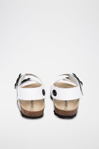 Sandálias em couro Jumanji Branco