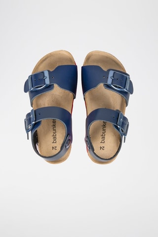 Sandálias em couro Jumanji Azul