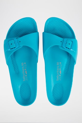 Mules Horsy Turquesa