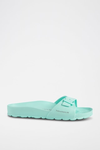 Mules Horsy Verde-água