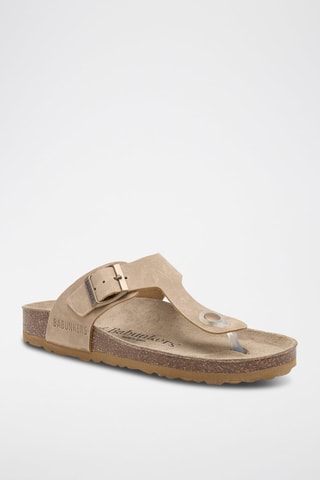 Sandali in pelle - Marrone