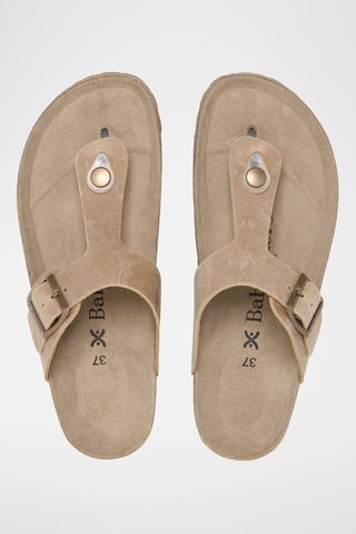 Sandali in pelle - Marrone